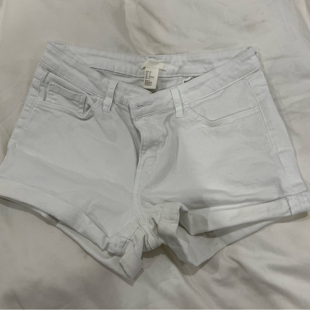 H&M White Jean Shorts